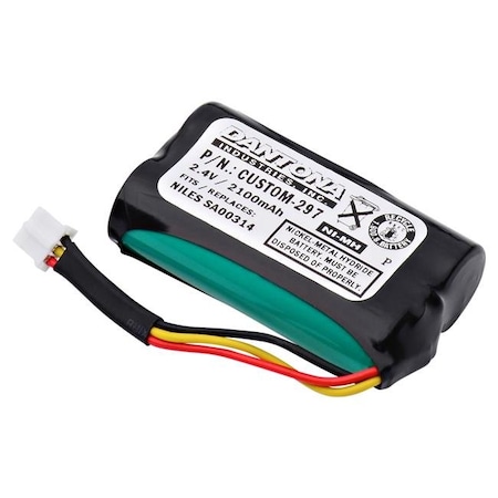 Dantona Dantona CUSTOM-297 2.4V & 2100 mAh Nickel Replacement Battery for Interstate - NIC1614 CUSTOM-297